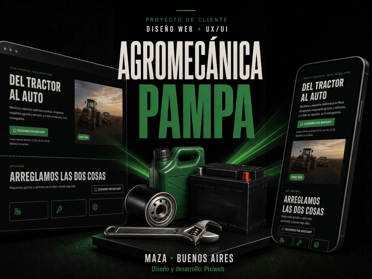 Página de inicio de Agromecánica Pampa